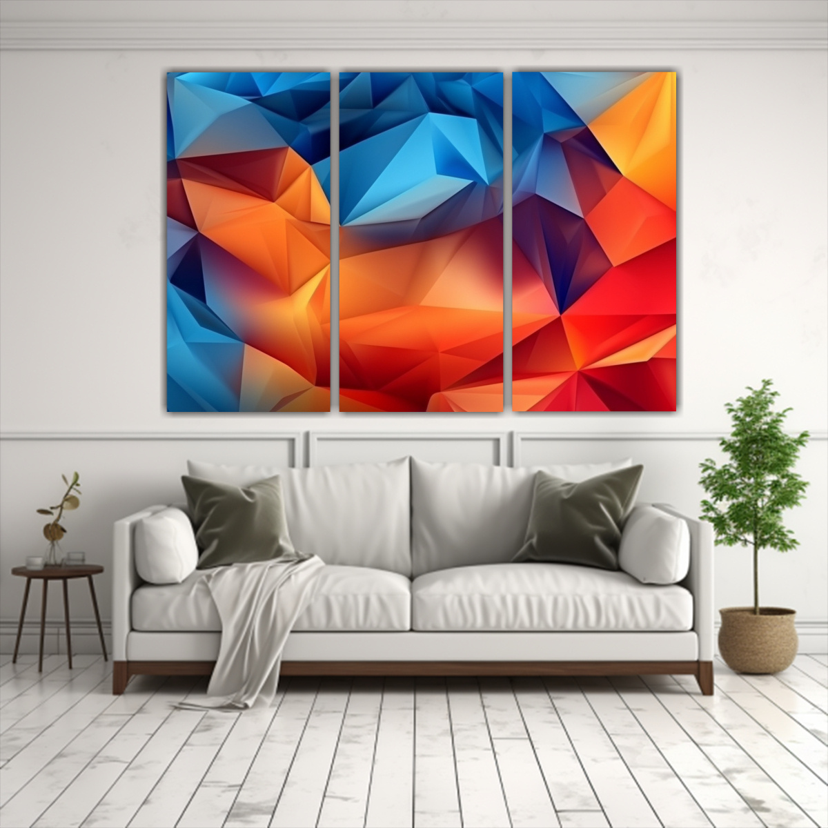 CUADROS DECORATIVOS ABSTRACTOS 3D BRILLANTES CON 180X120 CM - 2