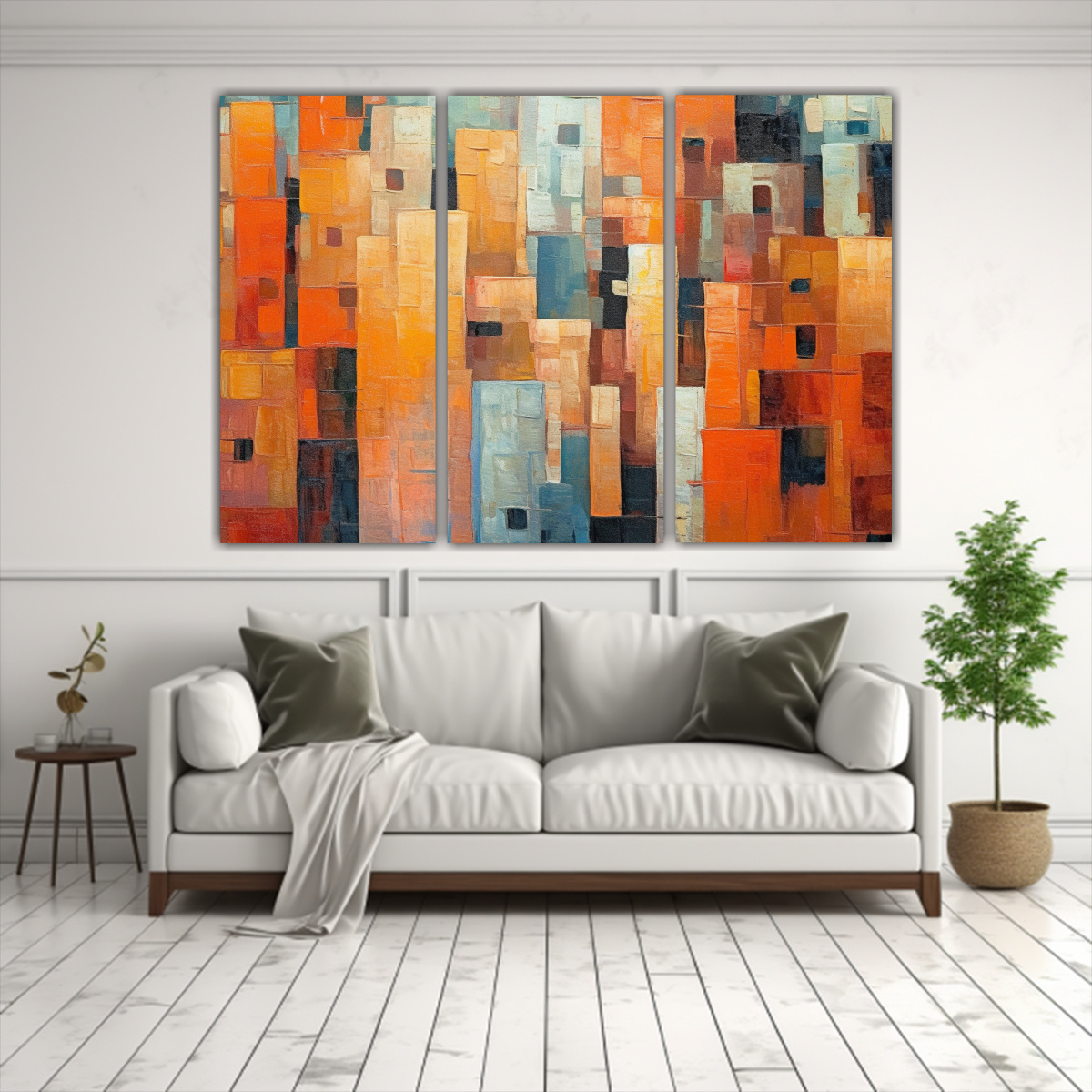 LIENZOS DE CIUDAD VIBRANTE PARA DECORACIÓN 210X140 CM - 2
