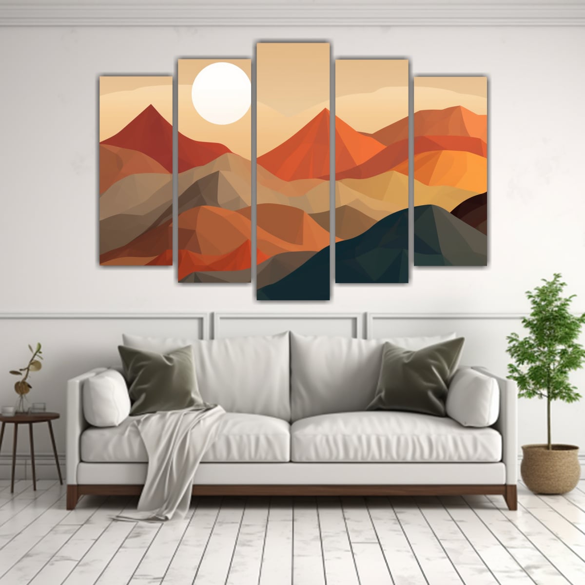 CONJUNTO 5 CUADROS DECORATIVOS FANTASÍA 225X150 CM - 2