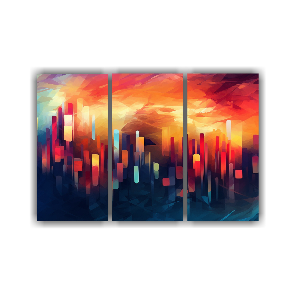CUADROS DECORATIVOS PARA HABITACIÓN CON TONOS 120X80 CM - 1