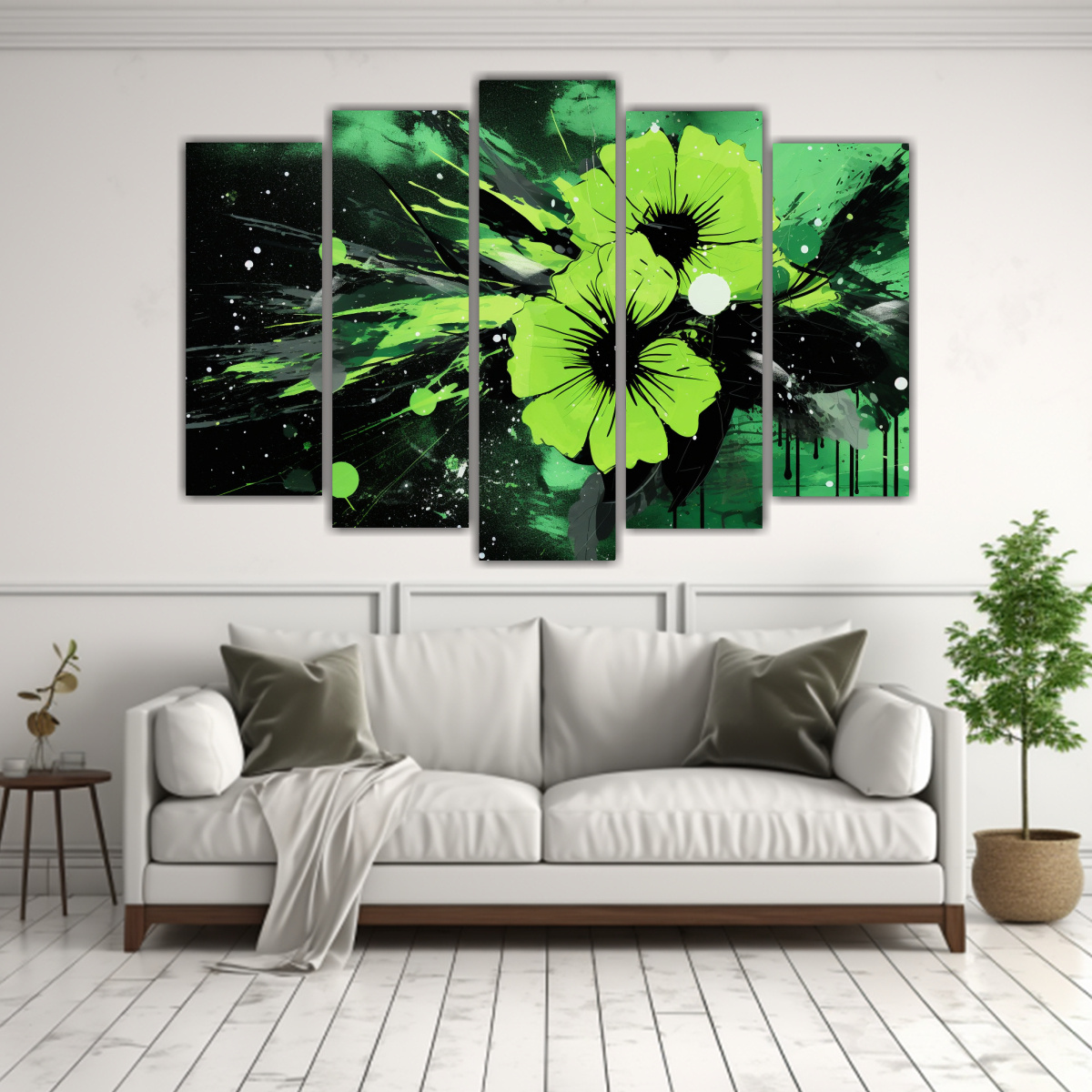 CONJUNTO 5 LIENZOS TELA VANGUARDIA ESTRELLADOS 100X65 CM - 2