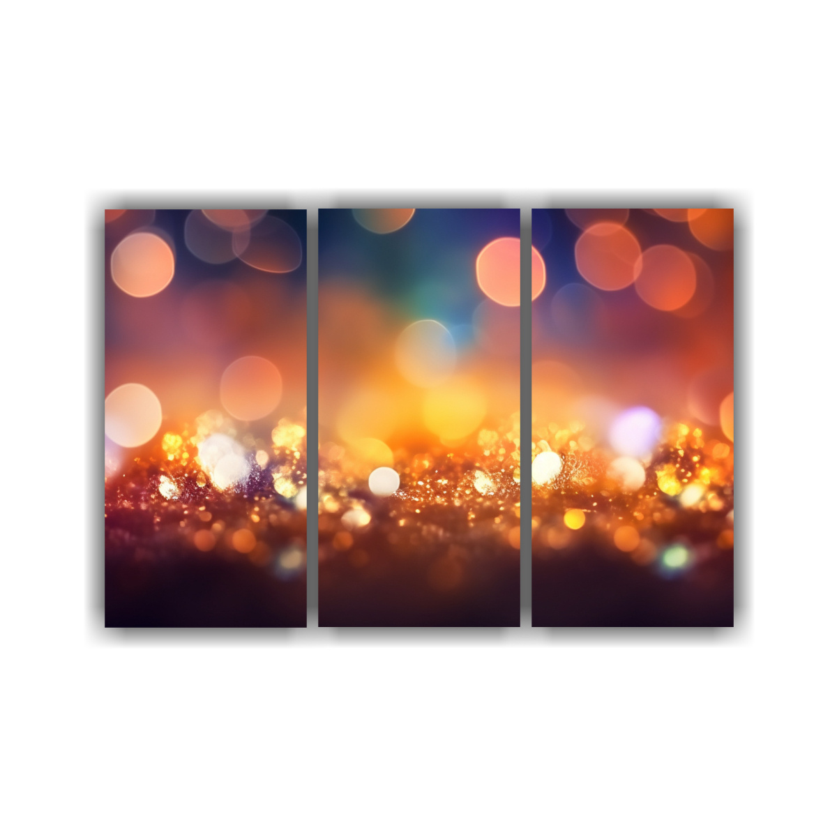 CUADROS TELA SURREALISTA BOKEH GLITTER LIGHT 240X160 CM - 1