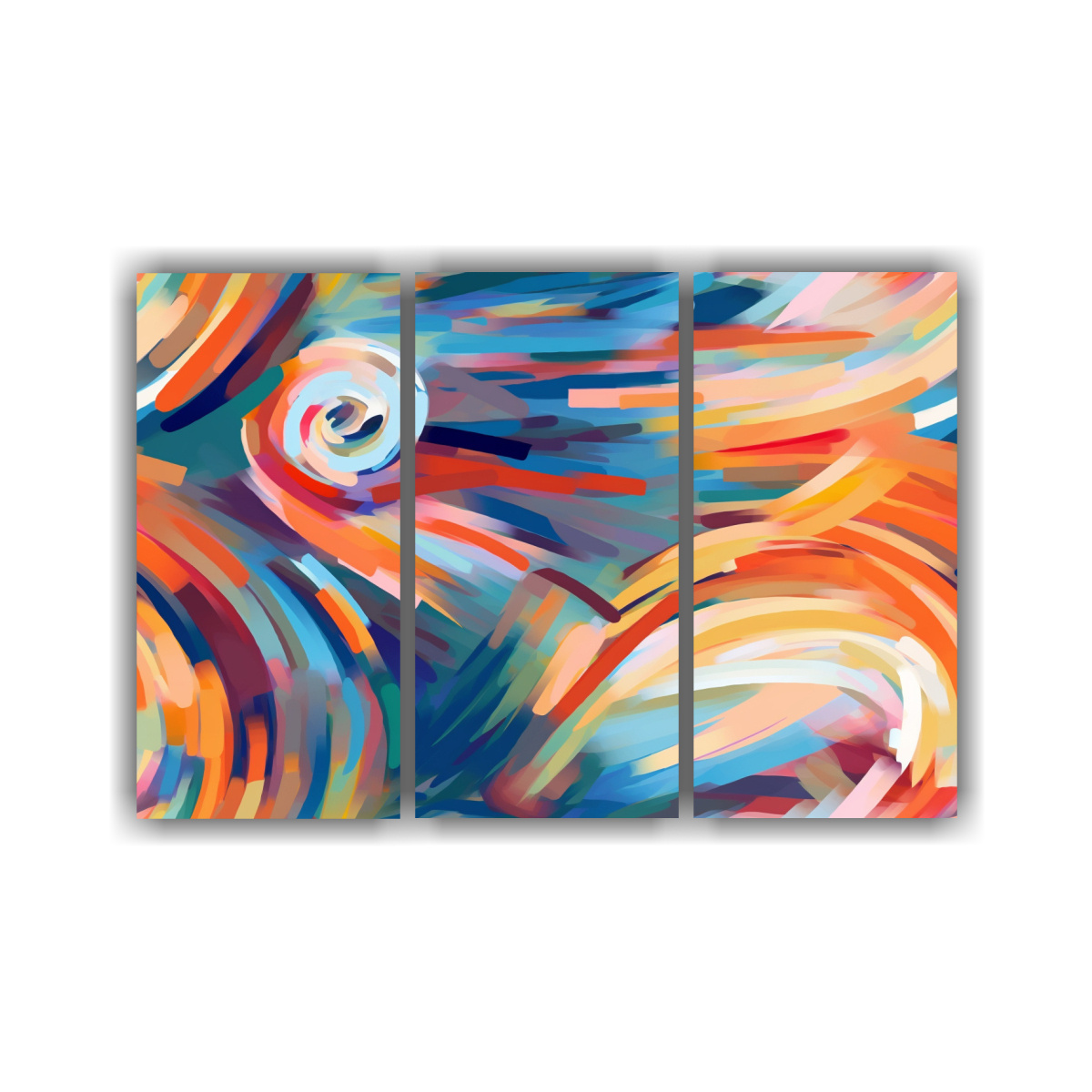 CUADRO MODERNO: NAVE ESPACIAL APROXIMÁNDOSE A 90X60 CM - 1