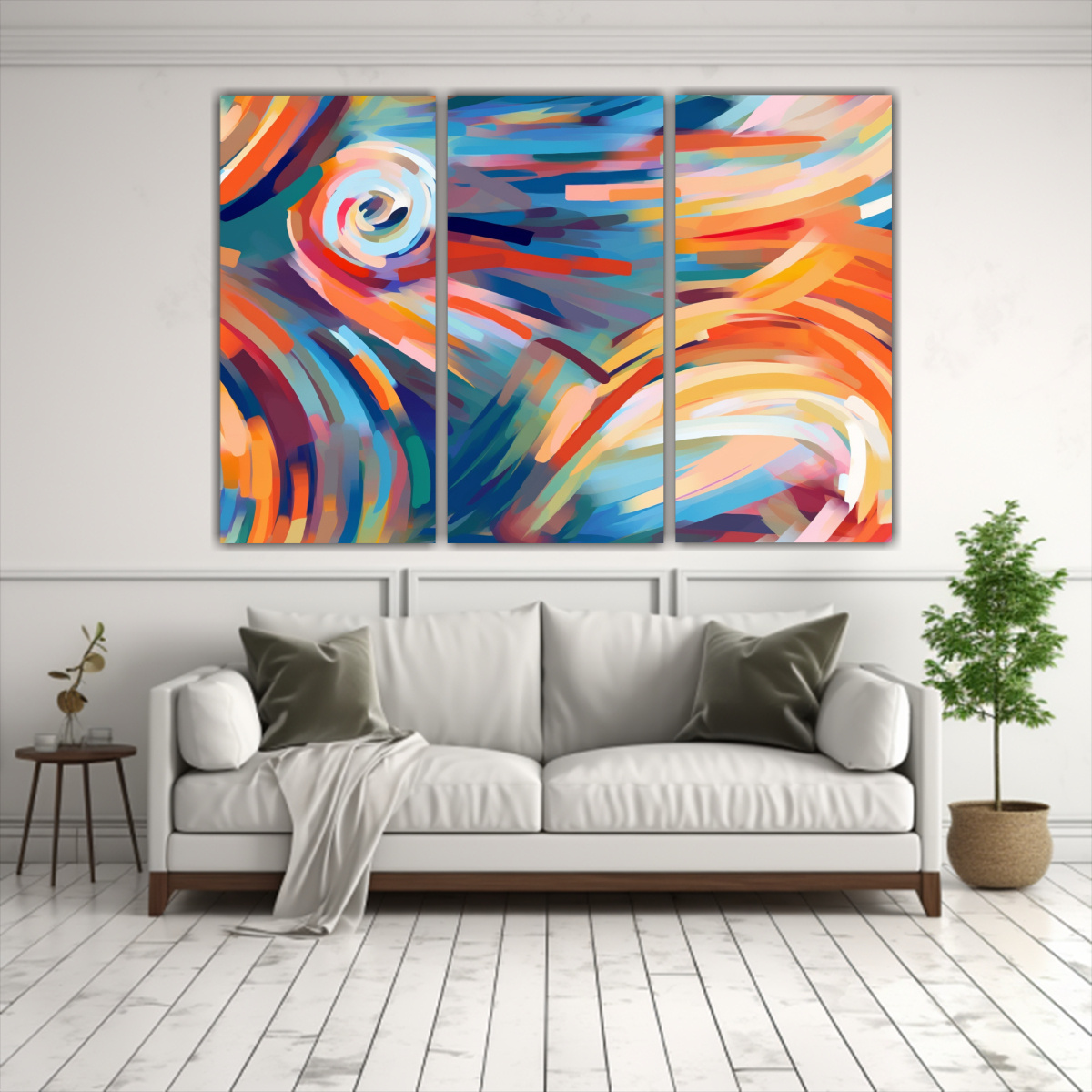 CUADRO MODERNO: NAVE ESPACIAL APROXIMÁNDOSE A 90X60 CM - 2