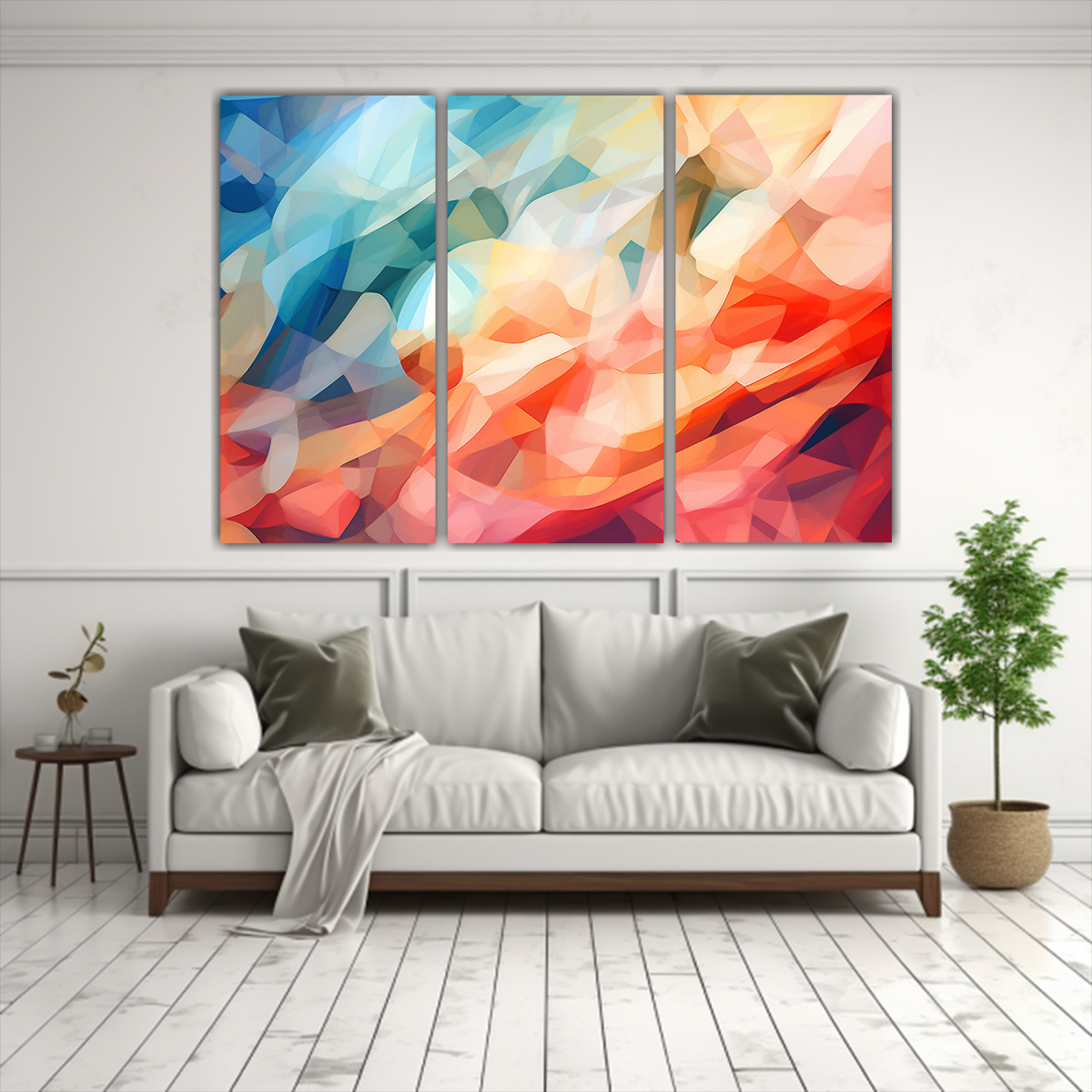 PINTURAS DE PARED ABSTRACTAS CONCEPTO 90X60 CM - 2