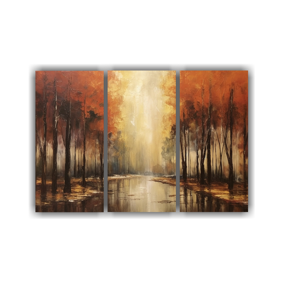 CONJUNTO 3 LIENZOS DECORATIVOS INTENSO ARTE 90X60 CM - 1