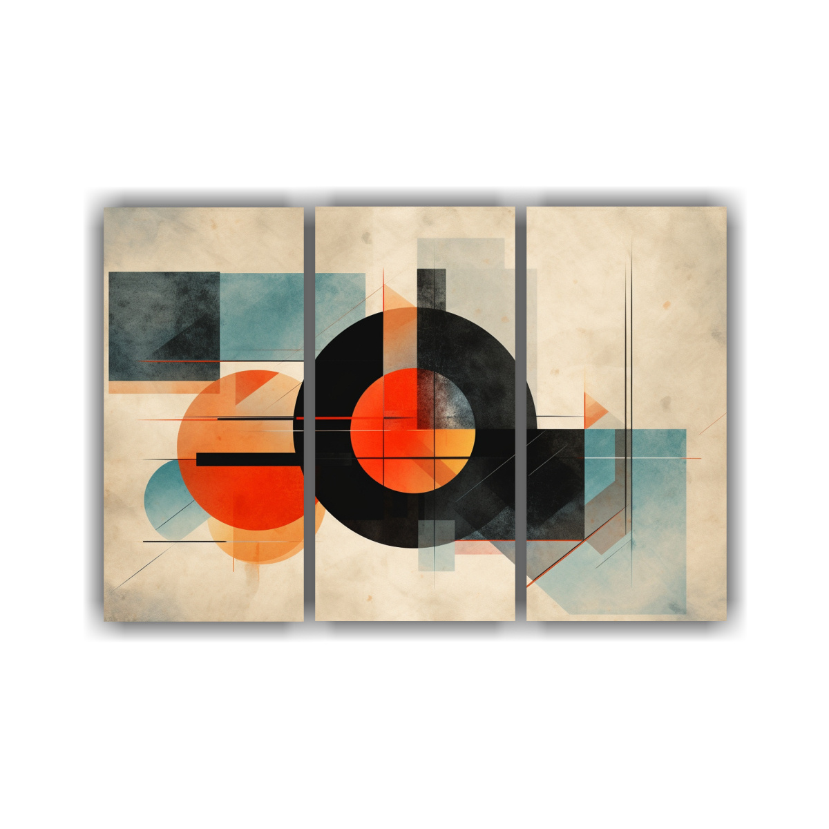 CUADRO ABSTRACTO GEOMÉTRICO MINIMALISTA PARA 60X40 CM - 1