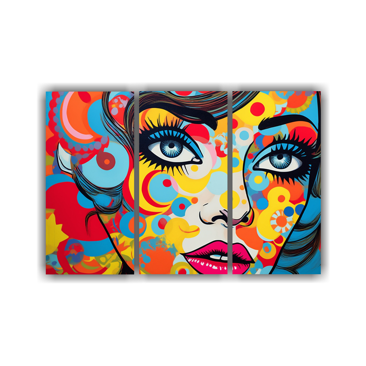 CUADROS MODERNOS EXPRESIVOS: COLORES VIVOS, 75X50 CM - 1