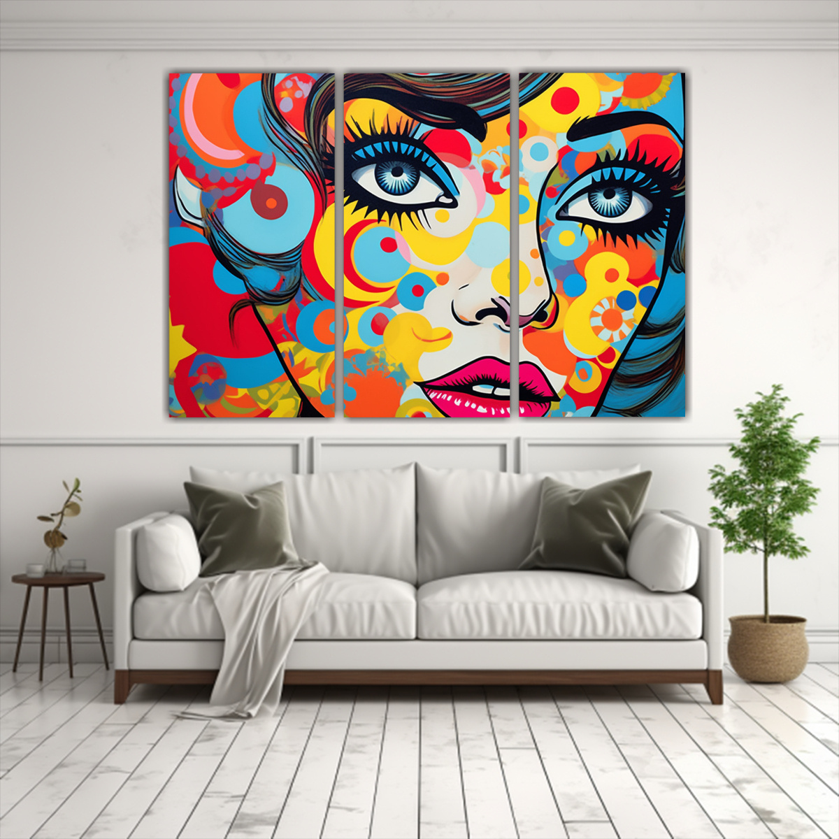 CUADROS MODERNOS EXPRESIVOS: COLORES VIVOS, 75X50 CM - 2