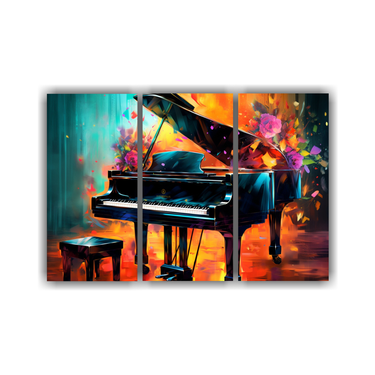 PINTURAS DE PARED VINTAGE ARTE DIGITAL FONDO 120X80 CM - 1