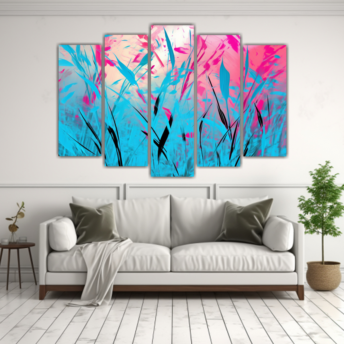 CUADROS MODERNOS BELLEZA NATURAL CAÑAS EN 100X65 CM - 2