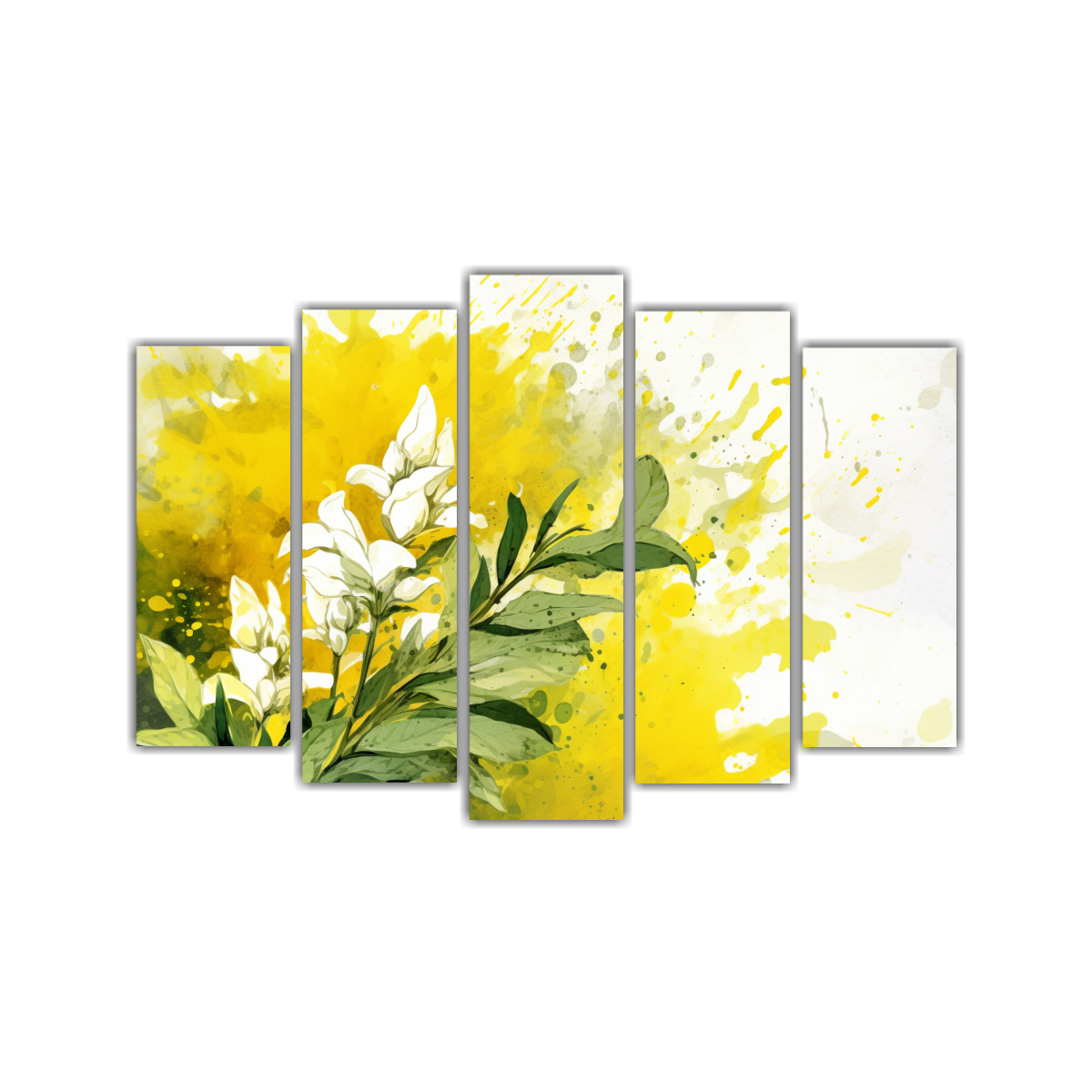 CUADROS DE COCINA CON HIERBAS SALVIA EN AMARILLO 150X100 CM - 1