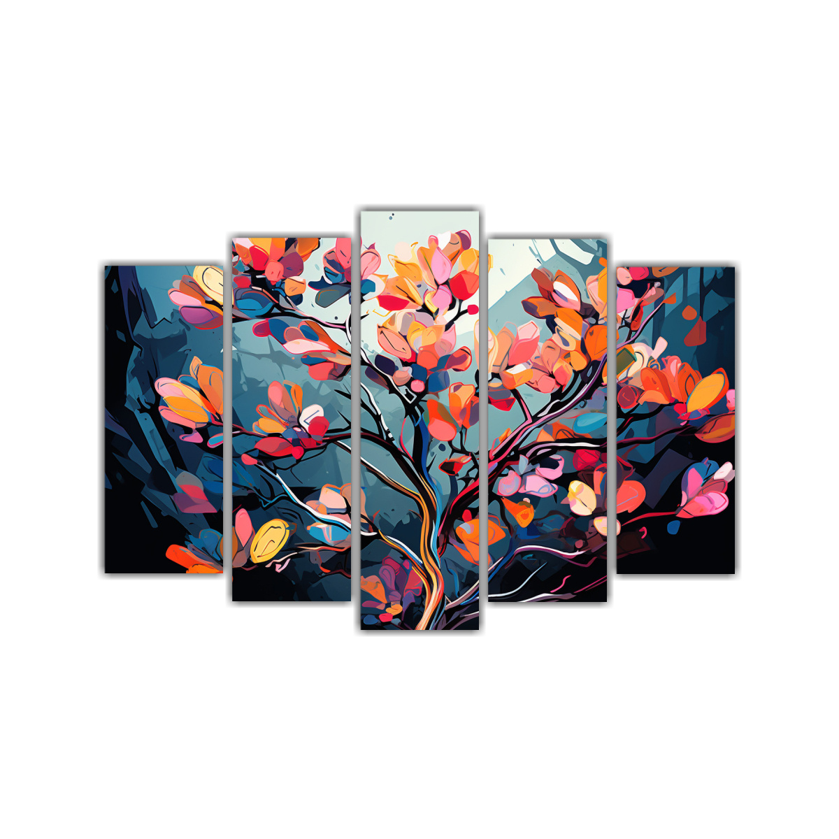 PINTURAS MODERNAS: REFLEJO DE UN ÁRBOL DE 225X150 CM - 1