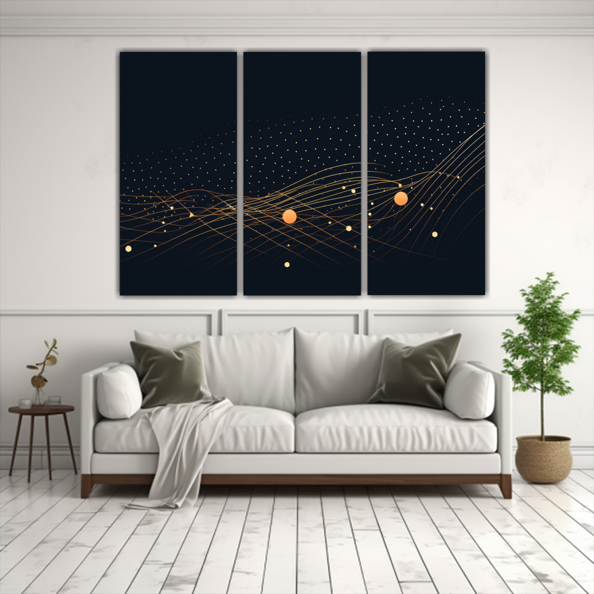 PINTURAS DECORATIVAS DE ESTRELLAS EN LIENZO PLANO 60X40 CM - 2