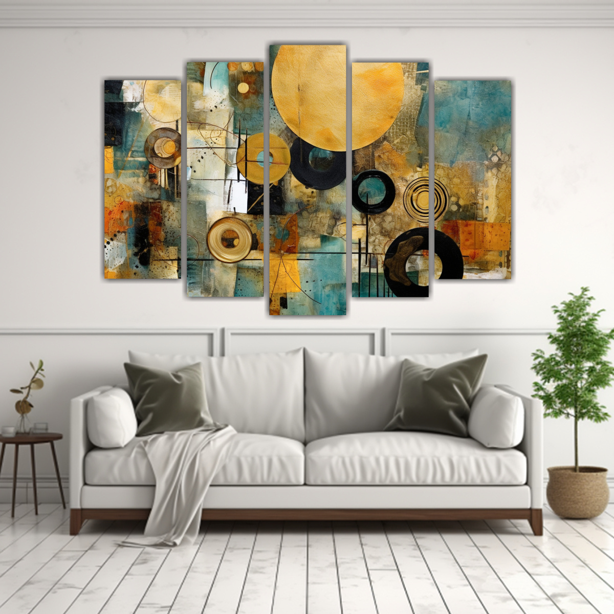 ARTE ABSTRACTO: INTERACCIÓN DE TEXTURAS EN 225X150 CM - 2