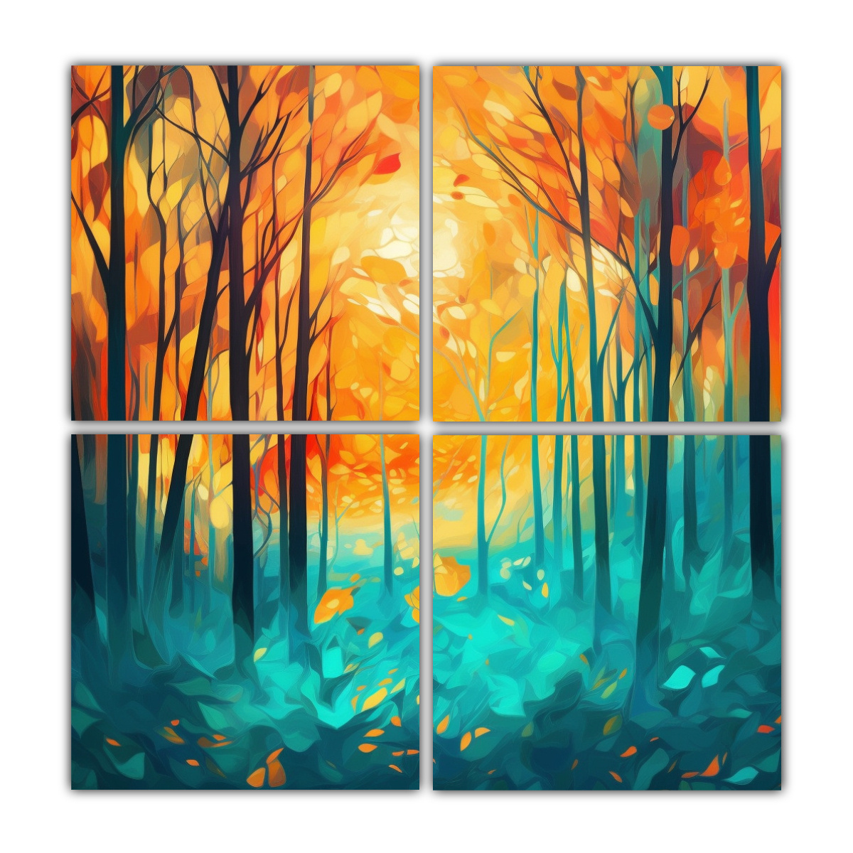 PINTURAS DECORATIVAS SURREALISTAS HERMOSAS ESTILO 200X200 CM - 1
