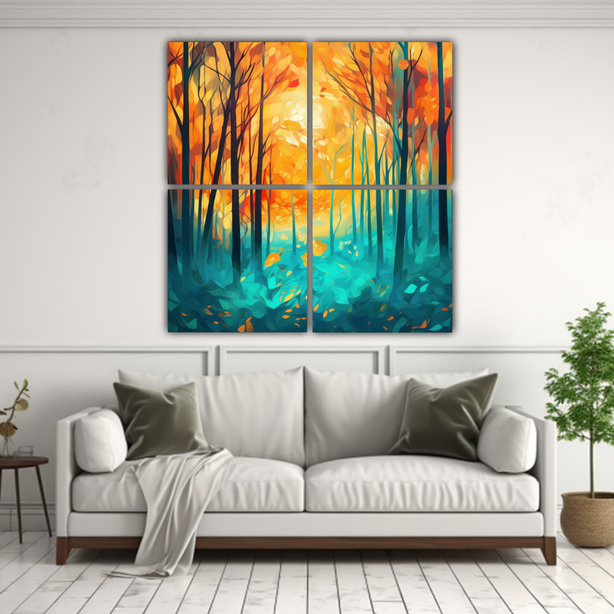 PINTURAS DECORATIVAS SURREALISTAS HERMOSAS ESTILO 200X200 CM - 2