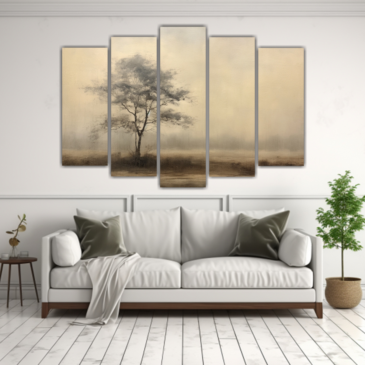 PAISAJES MINIMALISTAS EN GRISALLA PARA 150X100 CM - 2