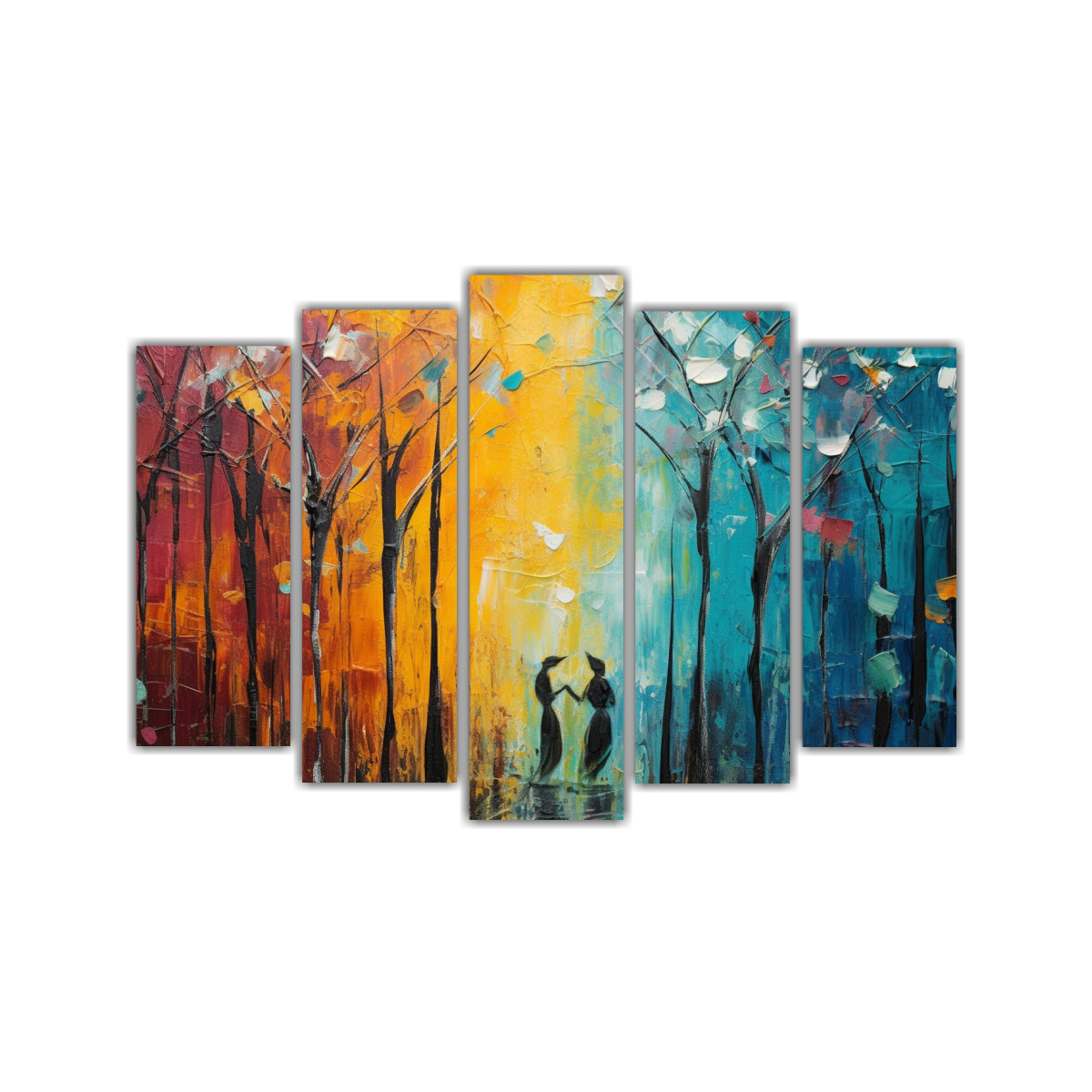 PINTURA ABSTRACCIÓN EQUILIBRADA: ARMONÍA EN 125X75 CM - 1