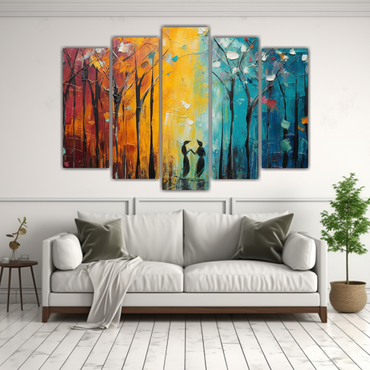 PINTURA ABSTRACCIÓN EQUILIBRADA: ARMONÍA EN 125X75 CM - 2
