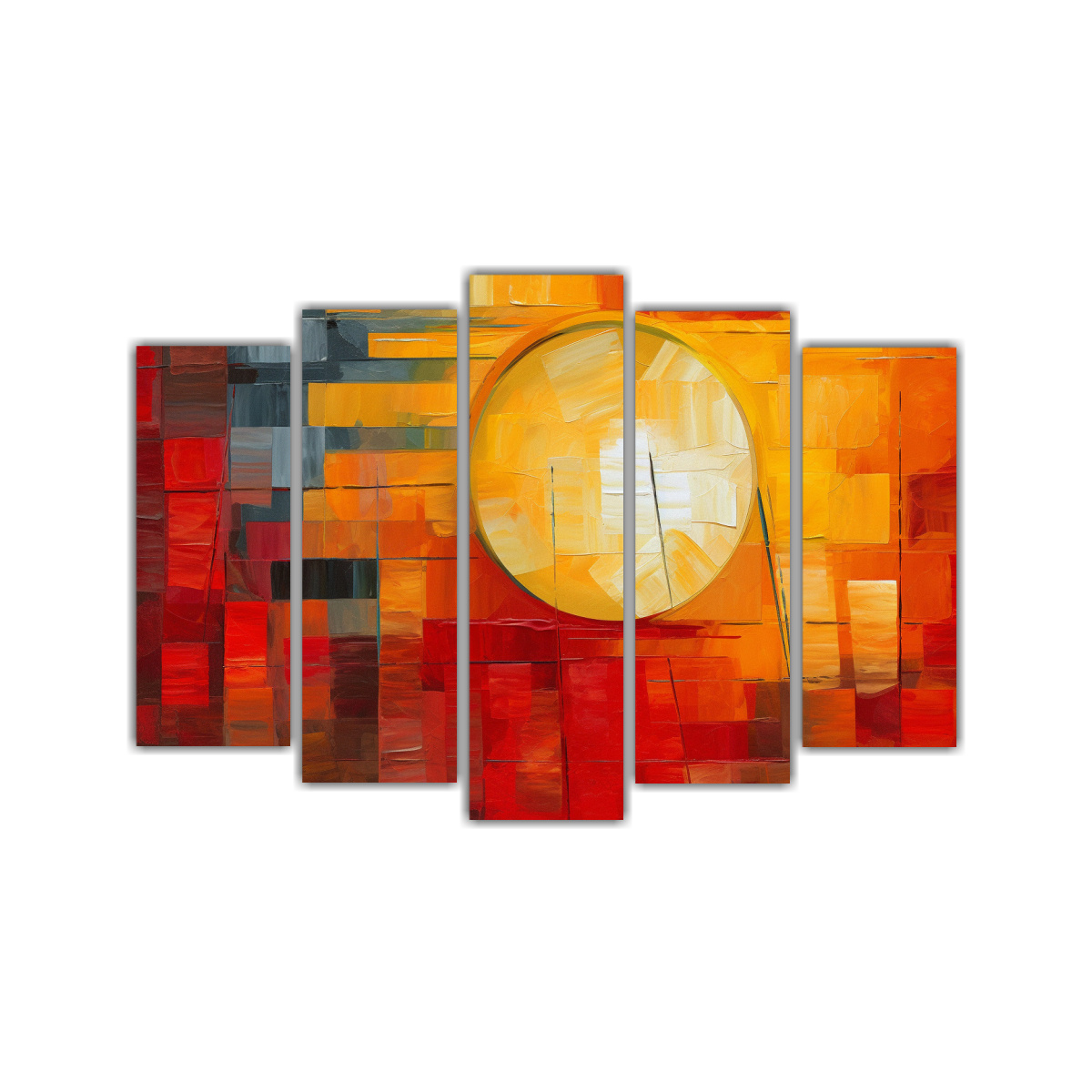 LIENZOS FOTOGRAFÍA ATARDECER RETRO ABSTRACTO 150X100 CM - 1