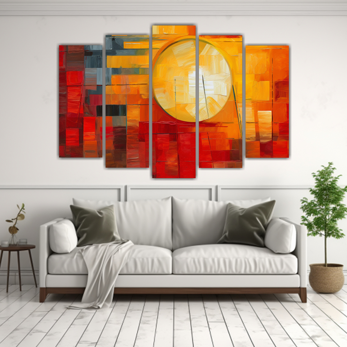 LIENZOS FOTOGRAFÍA ATARDECER RETRO ABSTRACTO 150X100 CM - 2
