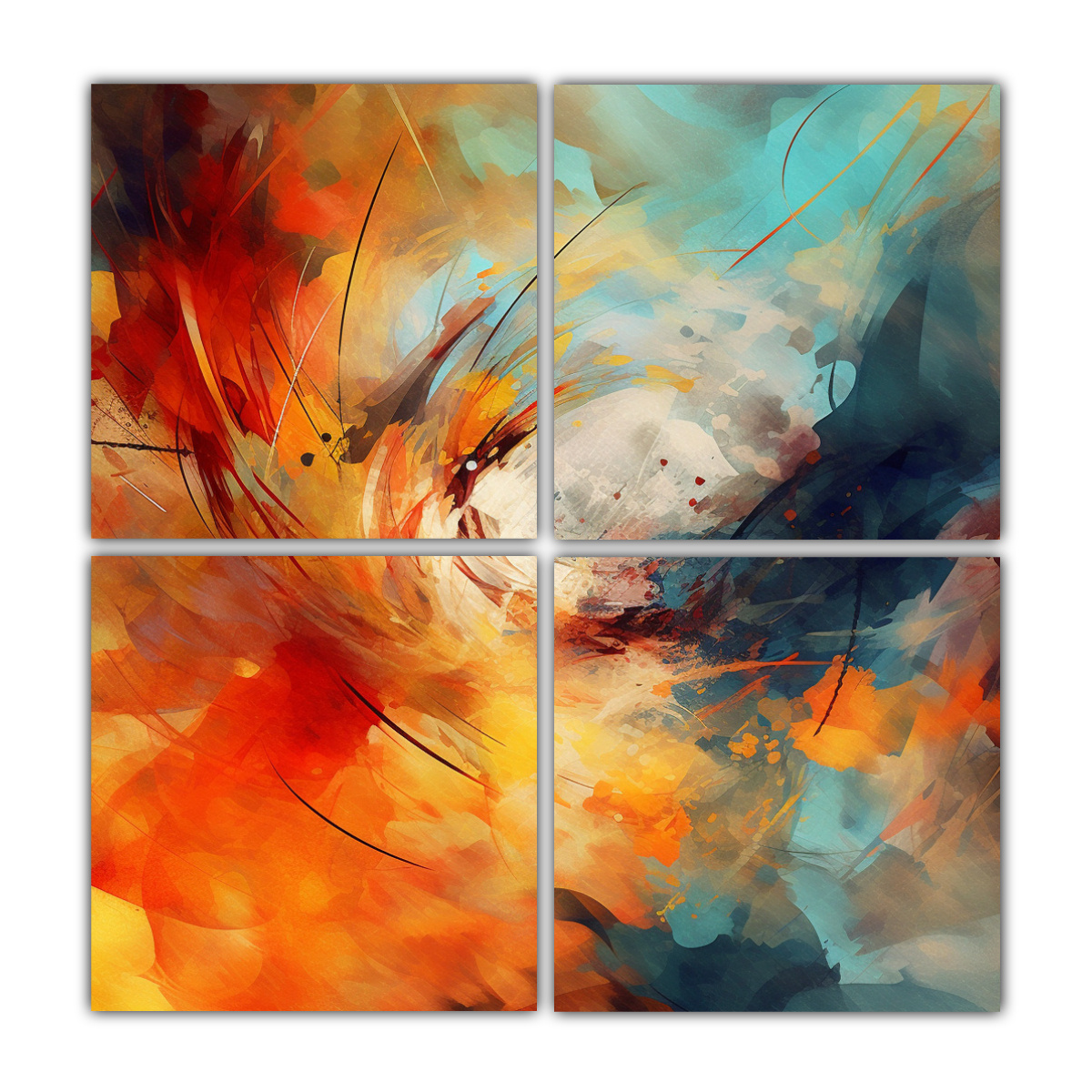 CUADROS DECORATIVOS ABSTRACTOS DE ALTA CALIDAD 180X180 CM - 1