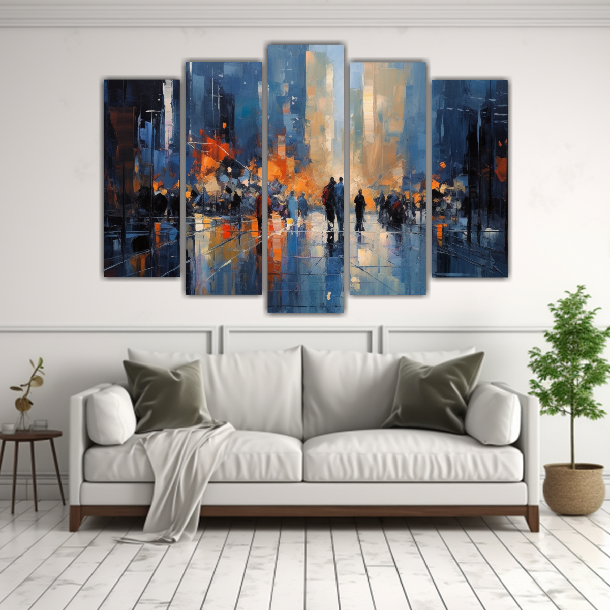 CUADROS CIELO CIUDAD MOVIMIENTO, CONJUNTO 5, 150X100 CM - 2