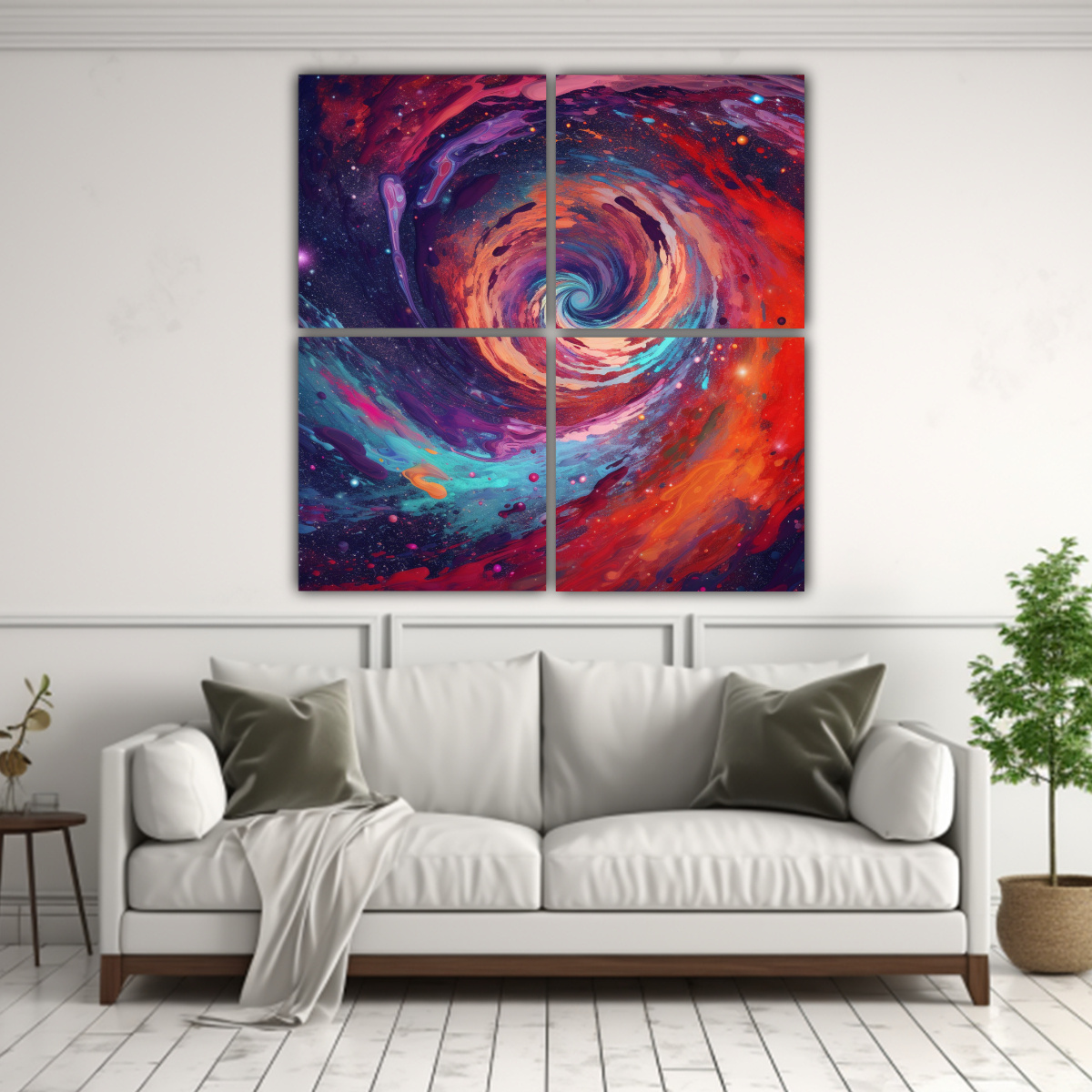PINTURAS DECORATIVAS DE LIENZO ESTÉTICO Y 160X160 CM - 2