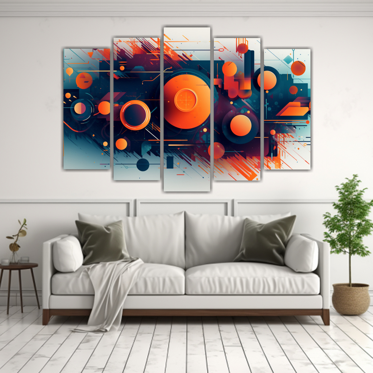 CUADROES ACUARELA ABSTRACTAS PARA DECORACIÓN 100X65 CM - 2