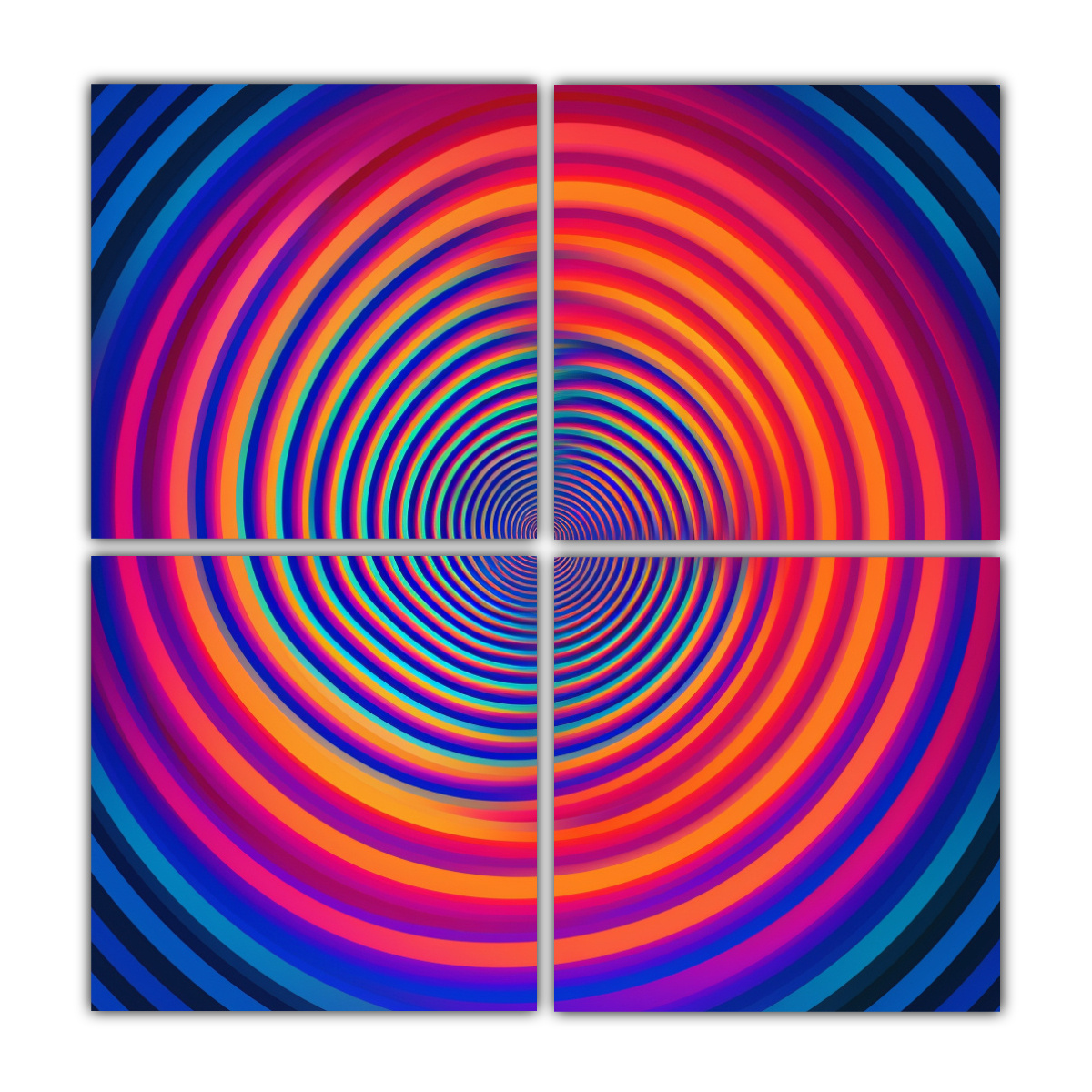 CUADRO ABSTRACTO IMAGEN MODERNA FORMAS 160X160 CM - 1