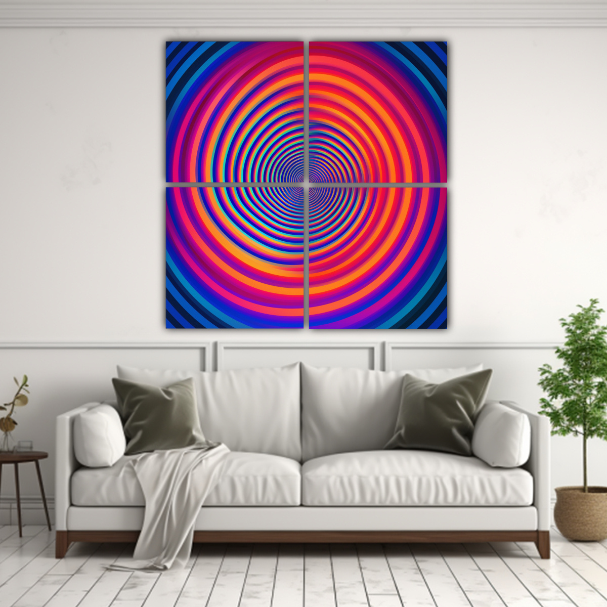 CUADRO ABSTRACTO IMAGEN MODERNA FORMAS 160X160 CM - 2