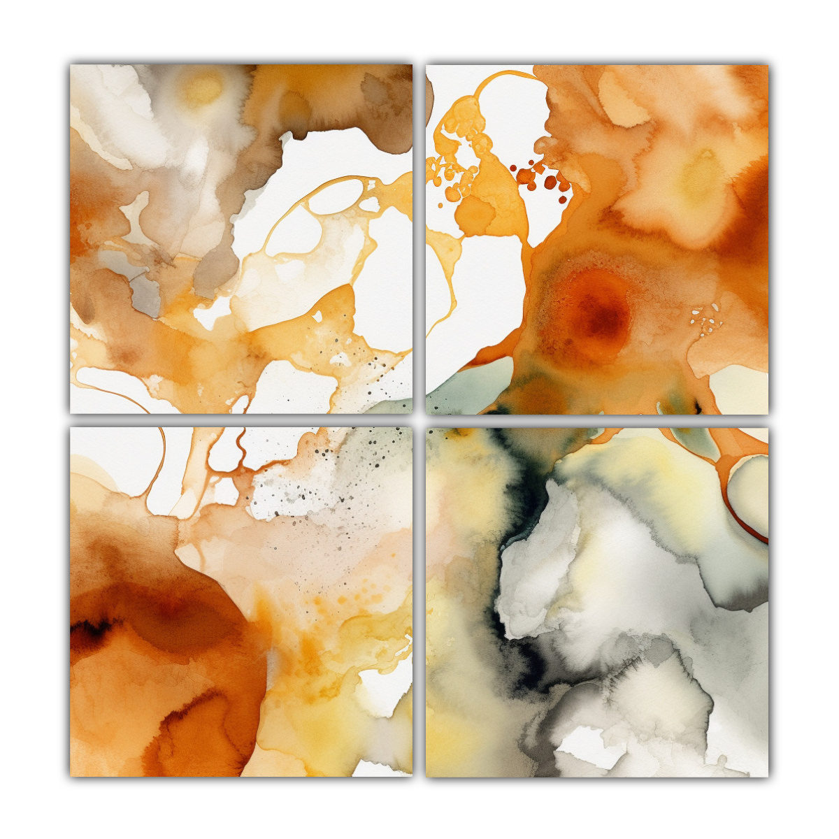PINTURAS DECORATIVAS CON PATRÓN DE MANCHAS 120X120 CM - 1