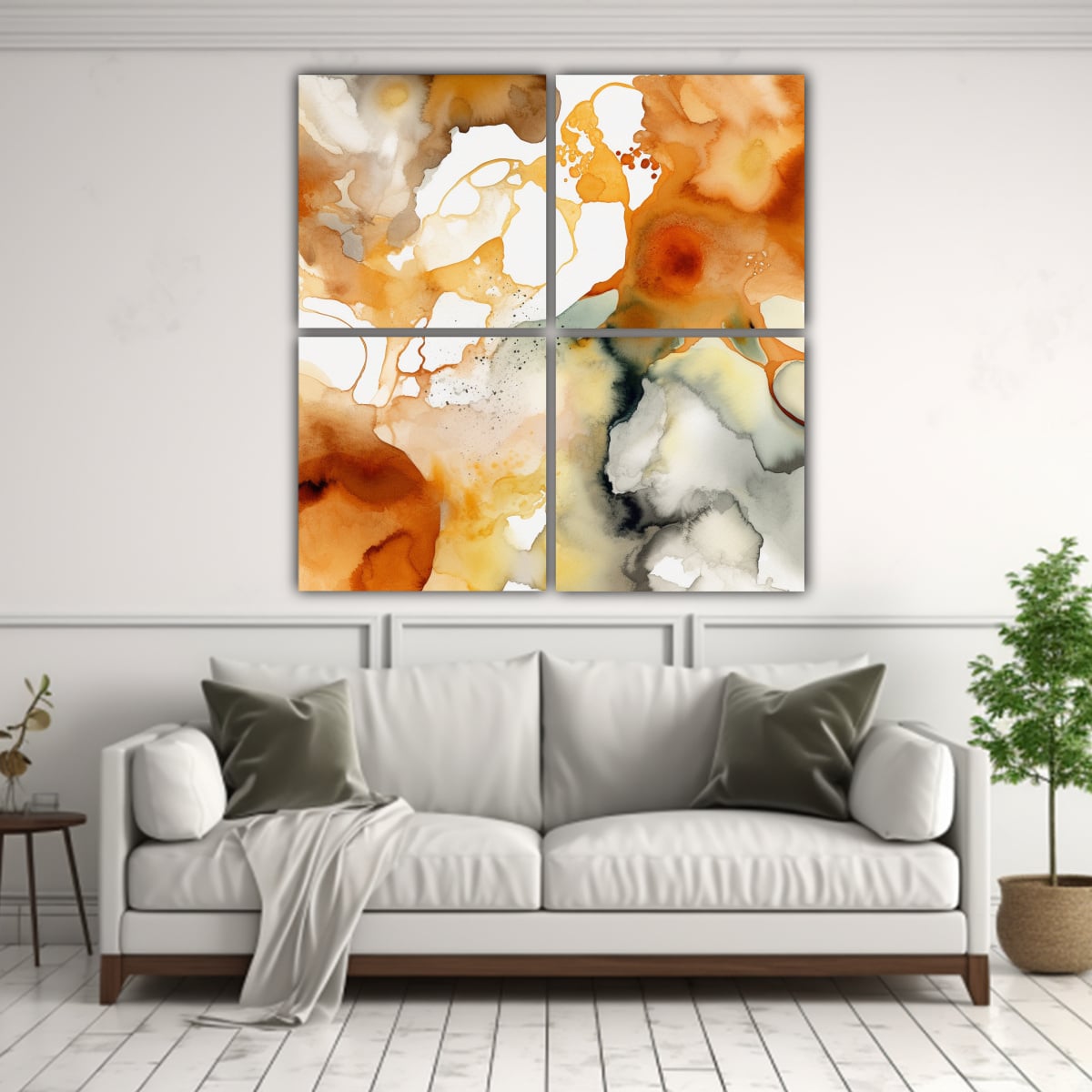 PINTURAS DECORATIVAS CON PATRÓN DE MANCHAS 120X120 CM - 2