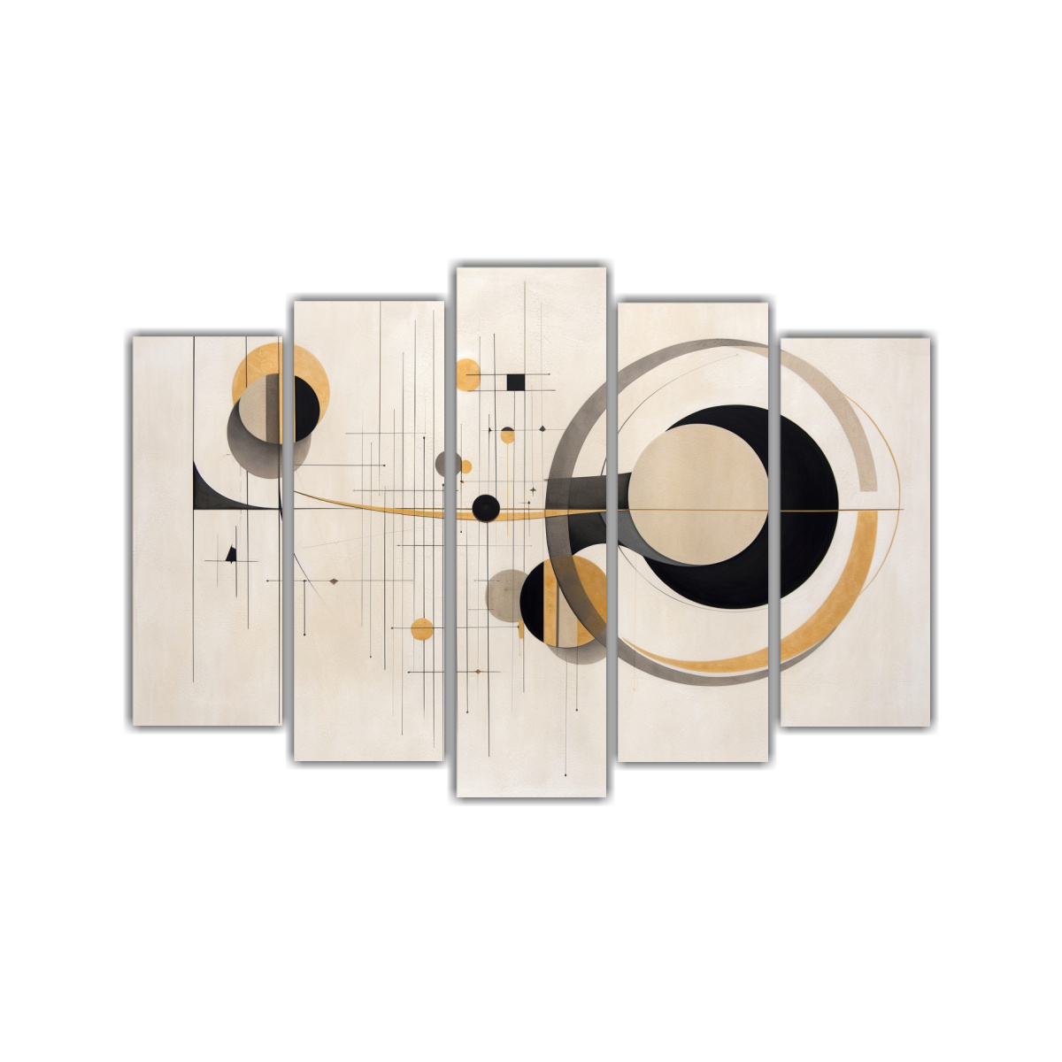 CUADRO DECORATIVO: GEOMETRÍA PRECISA Y FORMAS 150X100 CM - 1
