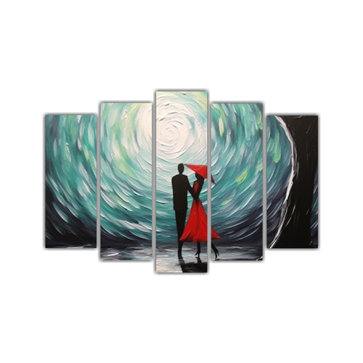 CONJUNTO 5 CUADROS FOTOGRAFÍA ESTRELLADA 125X75 CM - 1