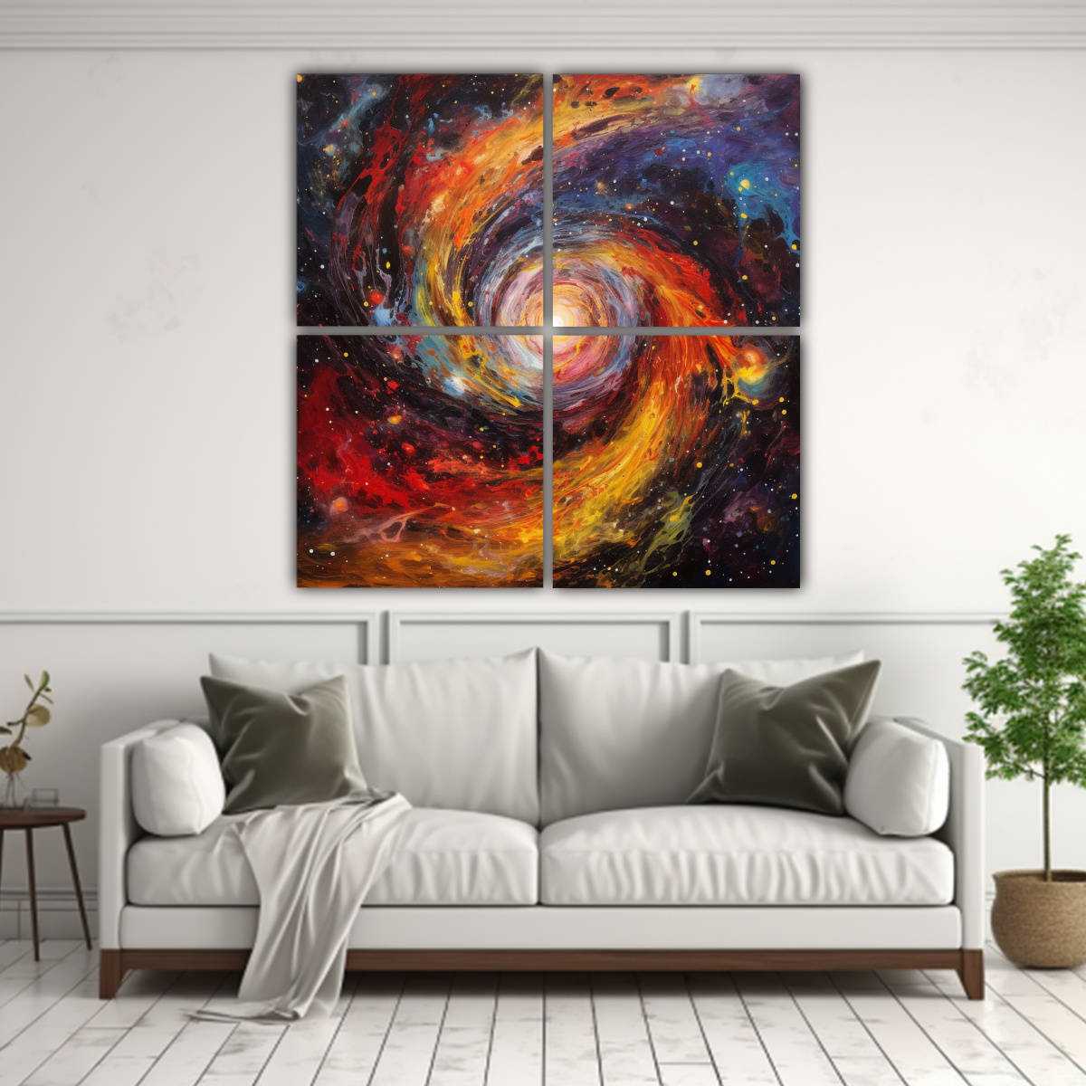 PINTURA CUATRO CUADROS INSPIRACIÓN PROTAGONISMO: 180X180 CM - 2