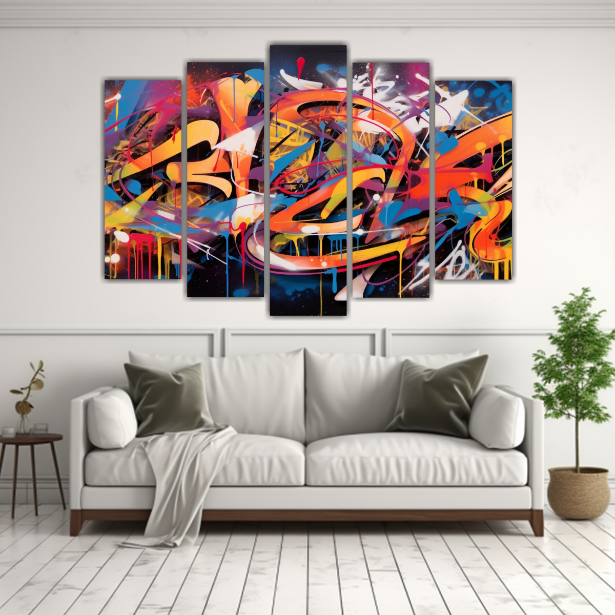 CUADROS DECORATIVOS DE ARTE DE PARED 125X75 CM - 2