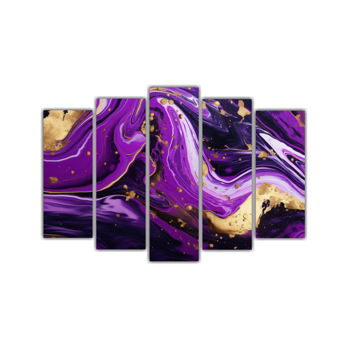 PINTURAS DECORATIVAS CON HERMOSO FONDO MARMOLADO 125X75 CM - 1