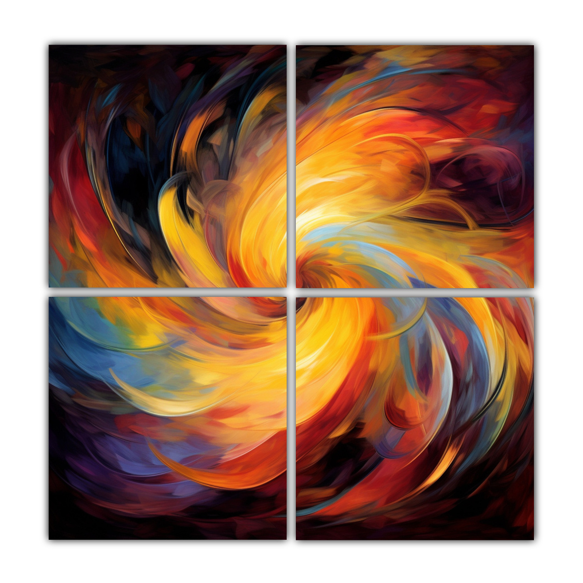 LIENZOS DISEÑO GAMA DE COLORES WHIRLING SYMPHONY 160X160 CM - 1