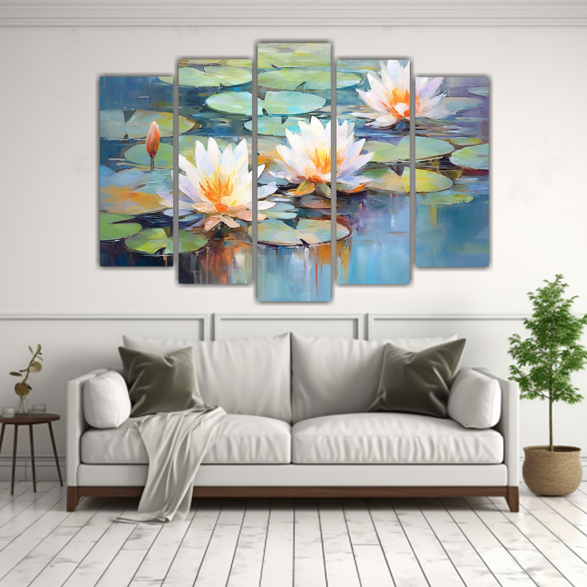 CUADROS ARTE GRÁFICO ESTILO FRESCO ACUARELAS: 100X65 CM - 2