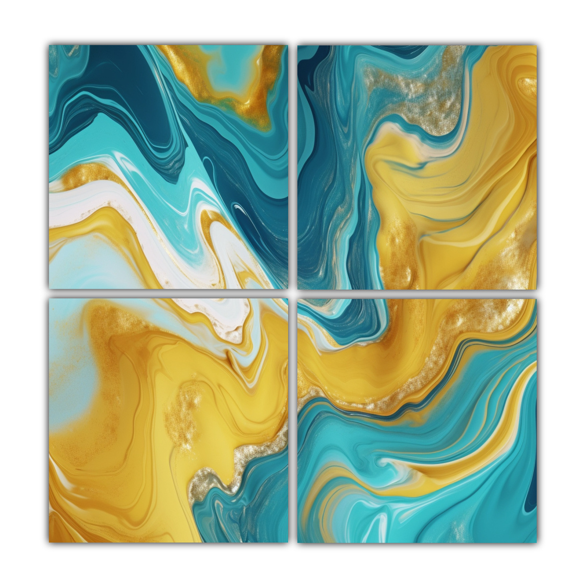 CUADRO DE ARTE EN 3D CON FONDO DE MÁRMOL, COLOR 140X140 CM - 1