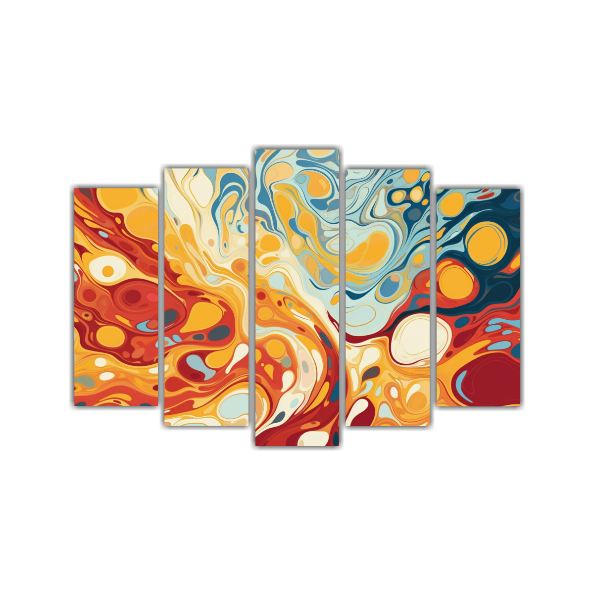 CUADROS MODERNOS DE KORTEX LÍQUIDO CON AGUA 100X65 CM - 1