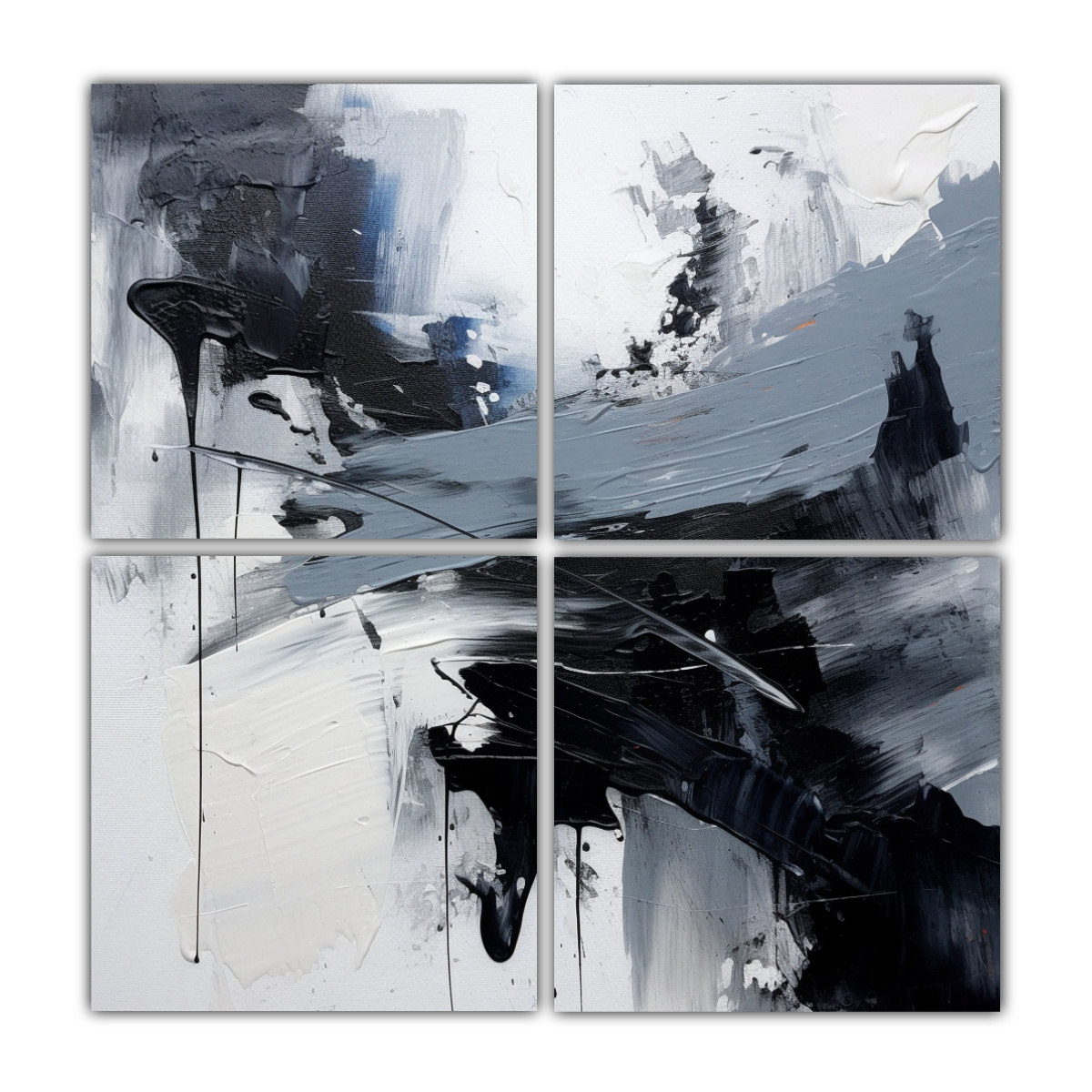 PINTURA ABSTRACTA A TODO COLOR DE 4 ARTES 180X180 CM - 1