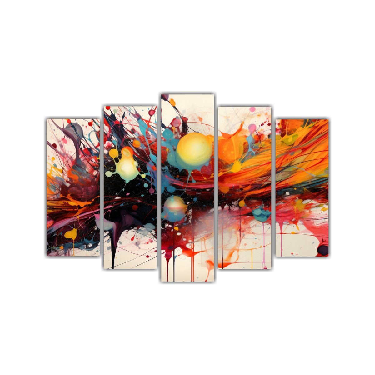 CUADROS DECORATIVOS EXPRESIVOS ESTILO GALERÍA 225X150 CM - 1