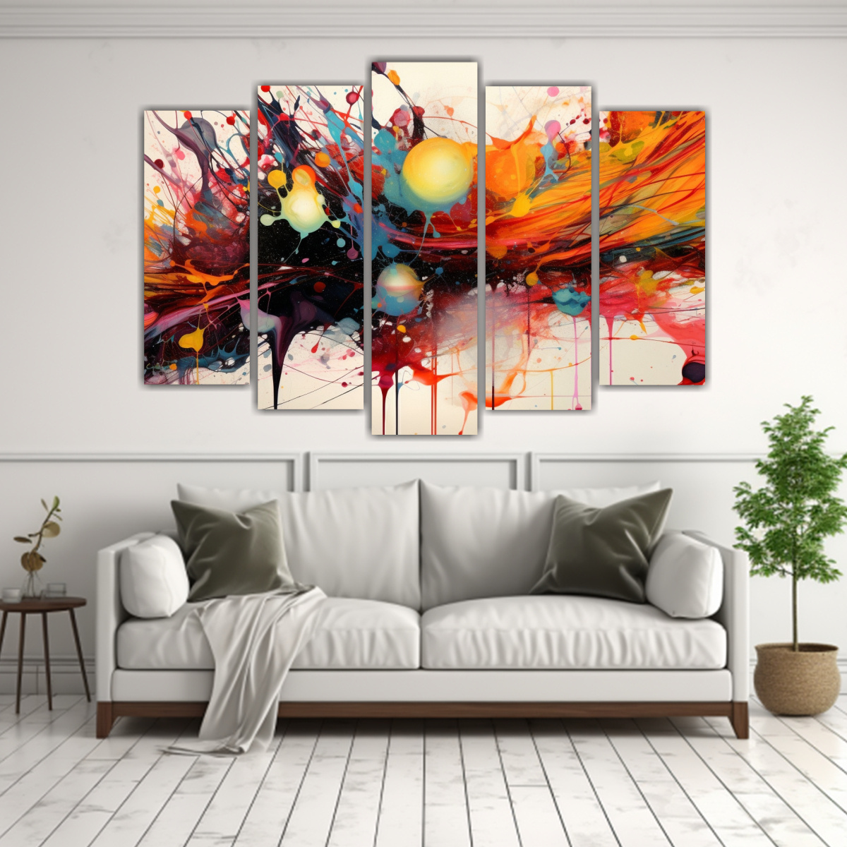 CUADROS DECORATIVOS EXPRESIVOS ESTILO GALERÍA 225X150 CM - 2