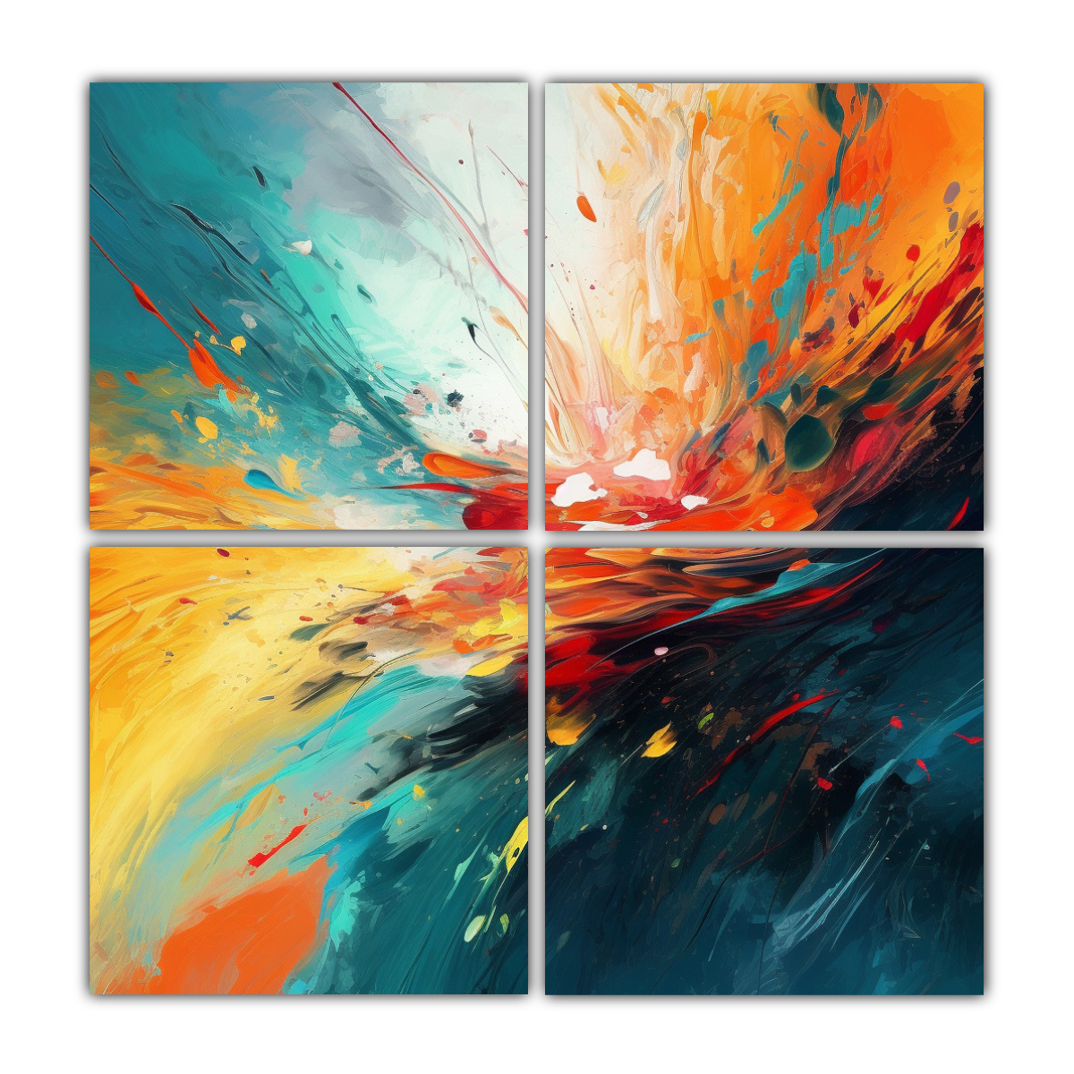 CUADROS DECORATIVOS INTERIORES DE PINTURA 180X180 CM - 1