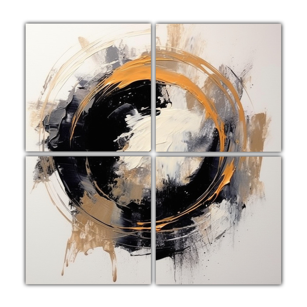 CUADRO DE LIENZO SUBLIMADO ELEGANTE ABSTRACTO 140X140 CM - 1