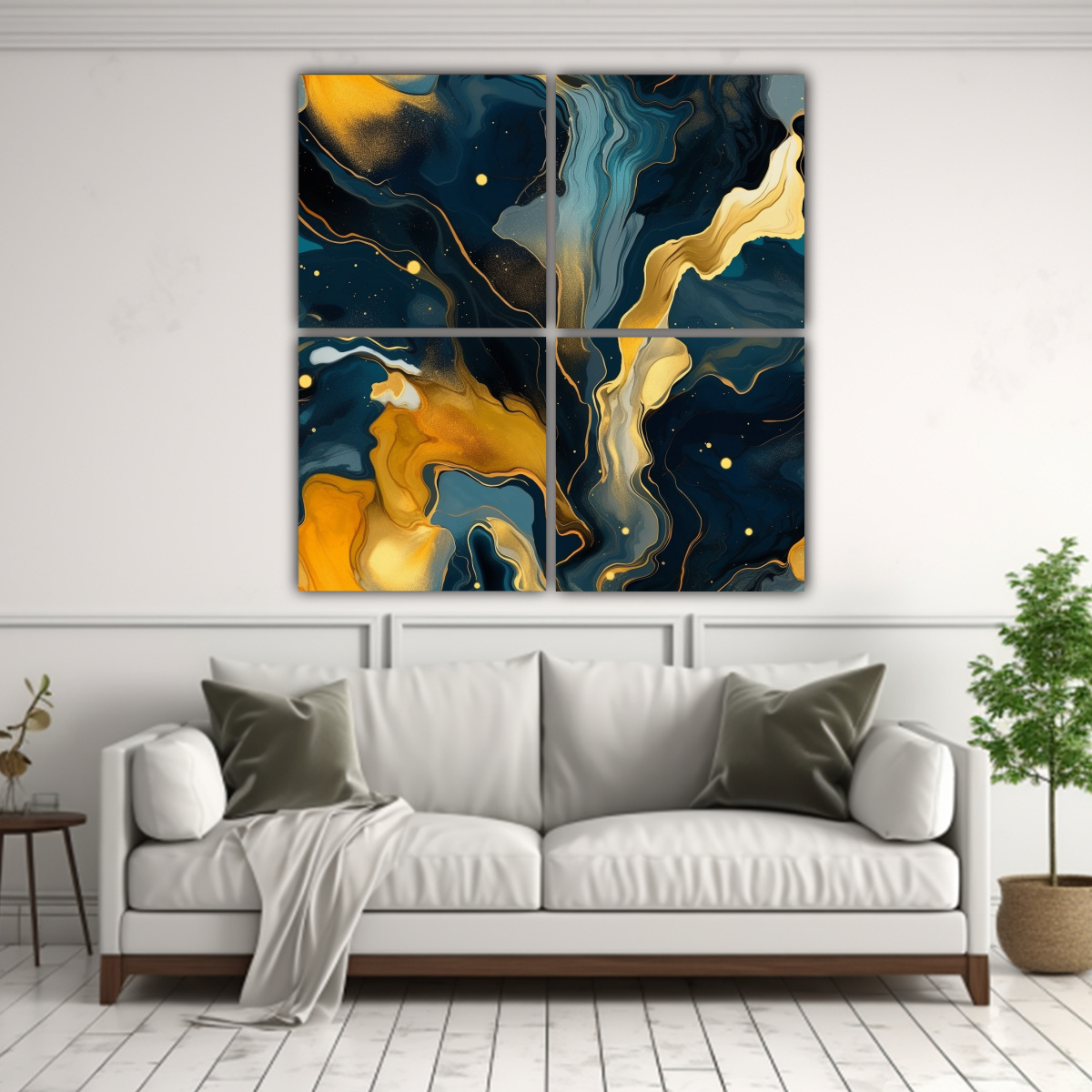 CUATRO ARTES CONCEPTUAL HABITACIÓN PINTURAS 140X140 CM - 2