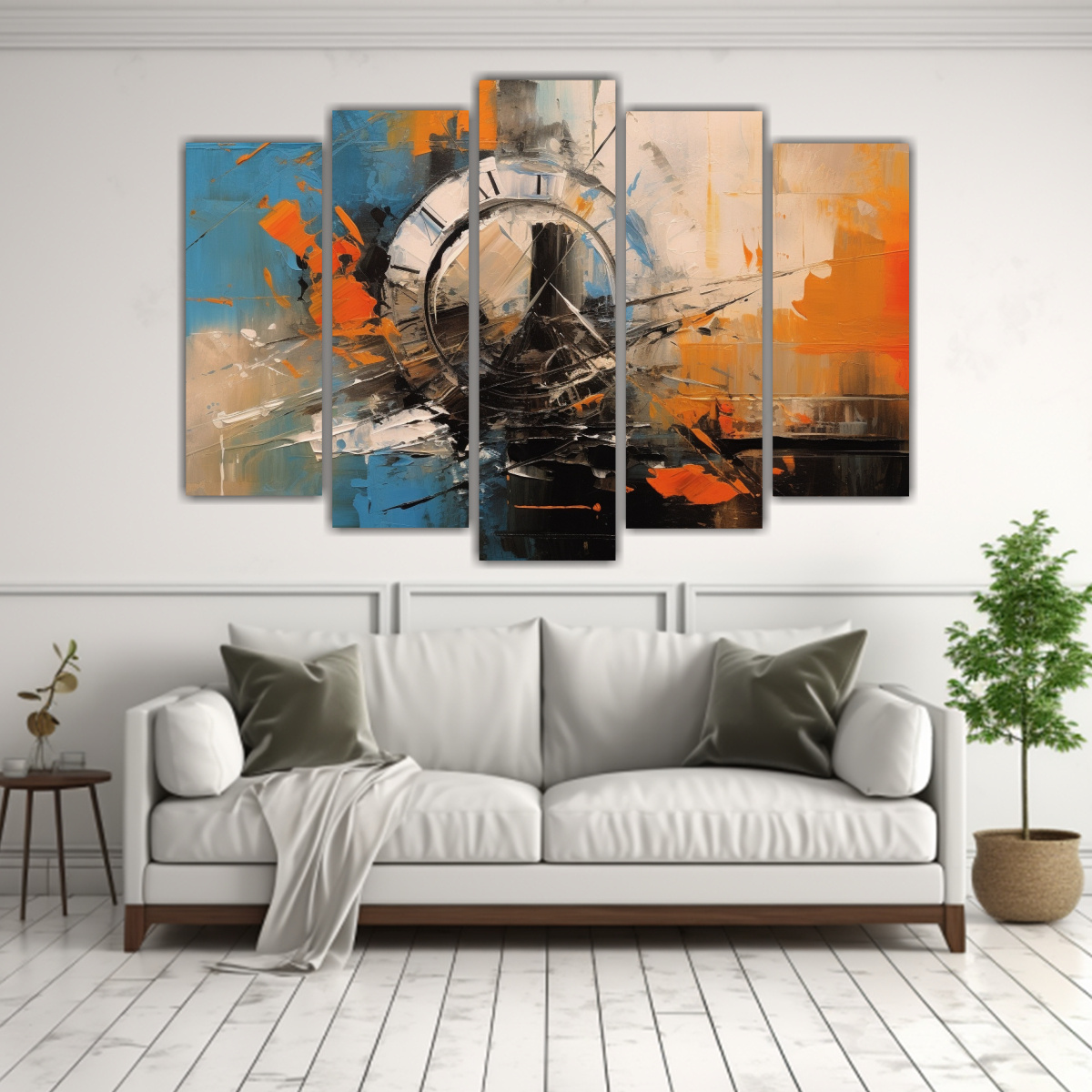 LIENZOS POP ART CON DISEÑO DE RELOJ DE ALTA 225X150 CM - 2